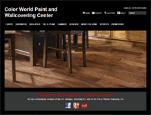 Tablet Screenshot of colorworldflooring.net